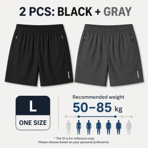 Men's Quick-Dry Loose Fit Running Shorts - Thumbnail Image 4