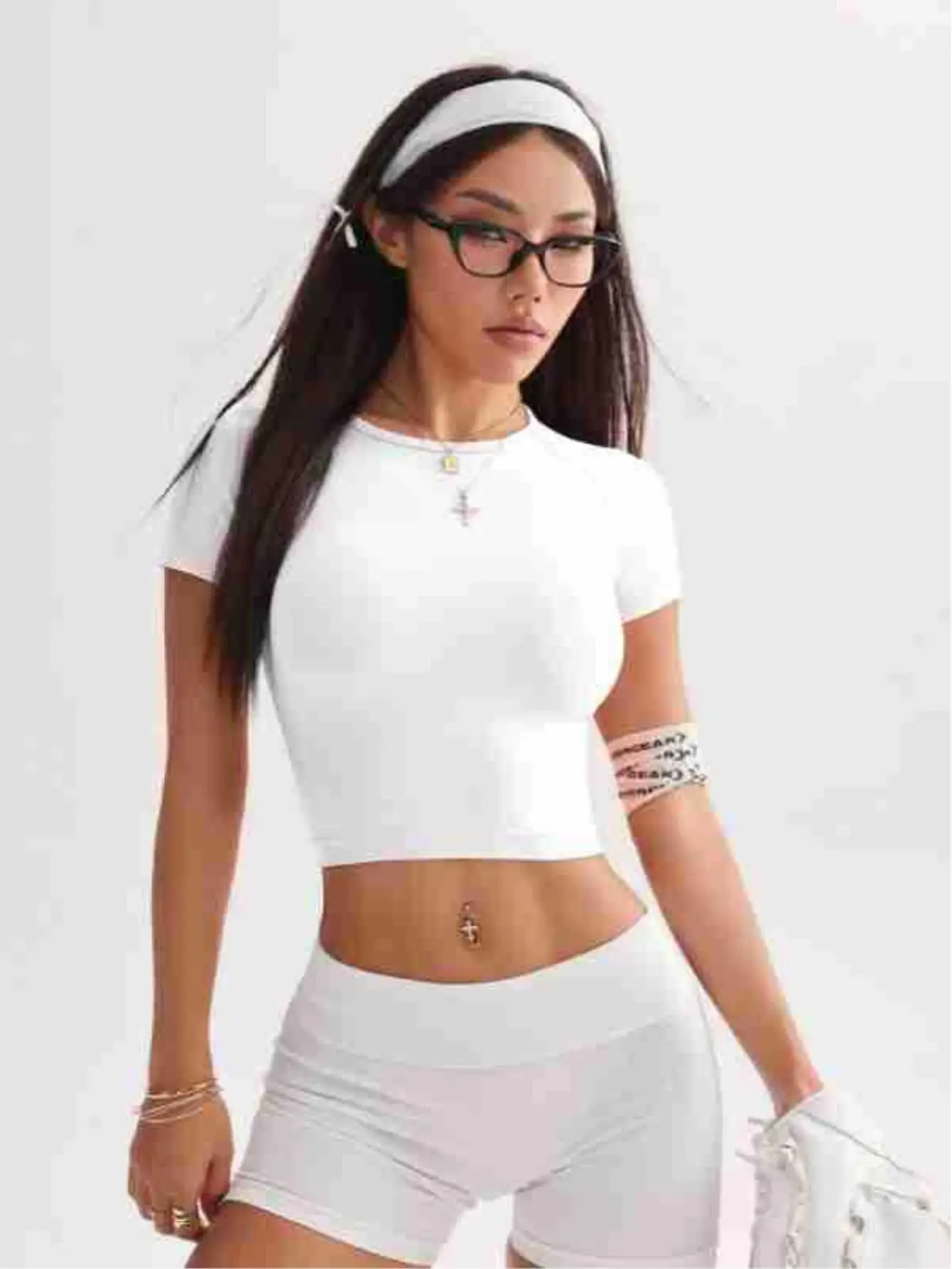 Yoga Short-Sleeved Tight-Fitting - Image 4