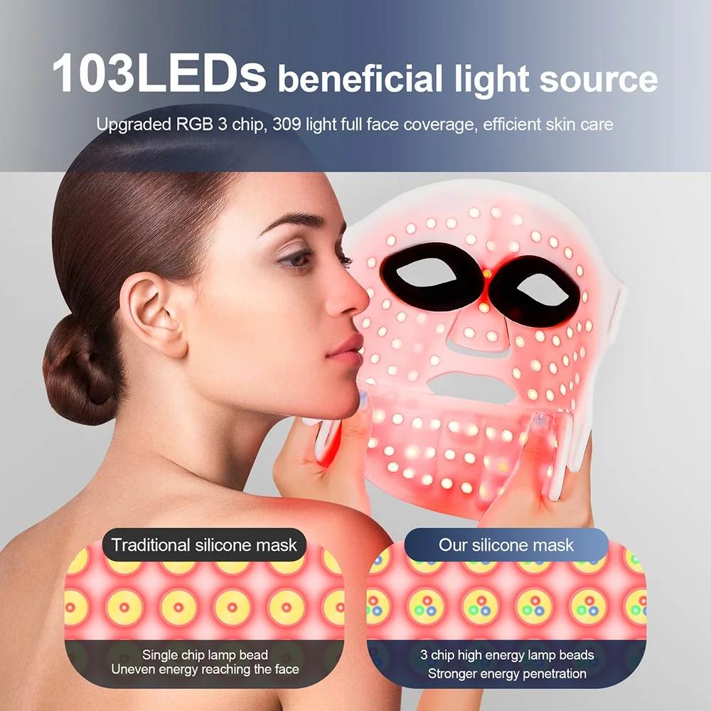 Silicone LED Mask Face With Neck - Image 3