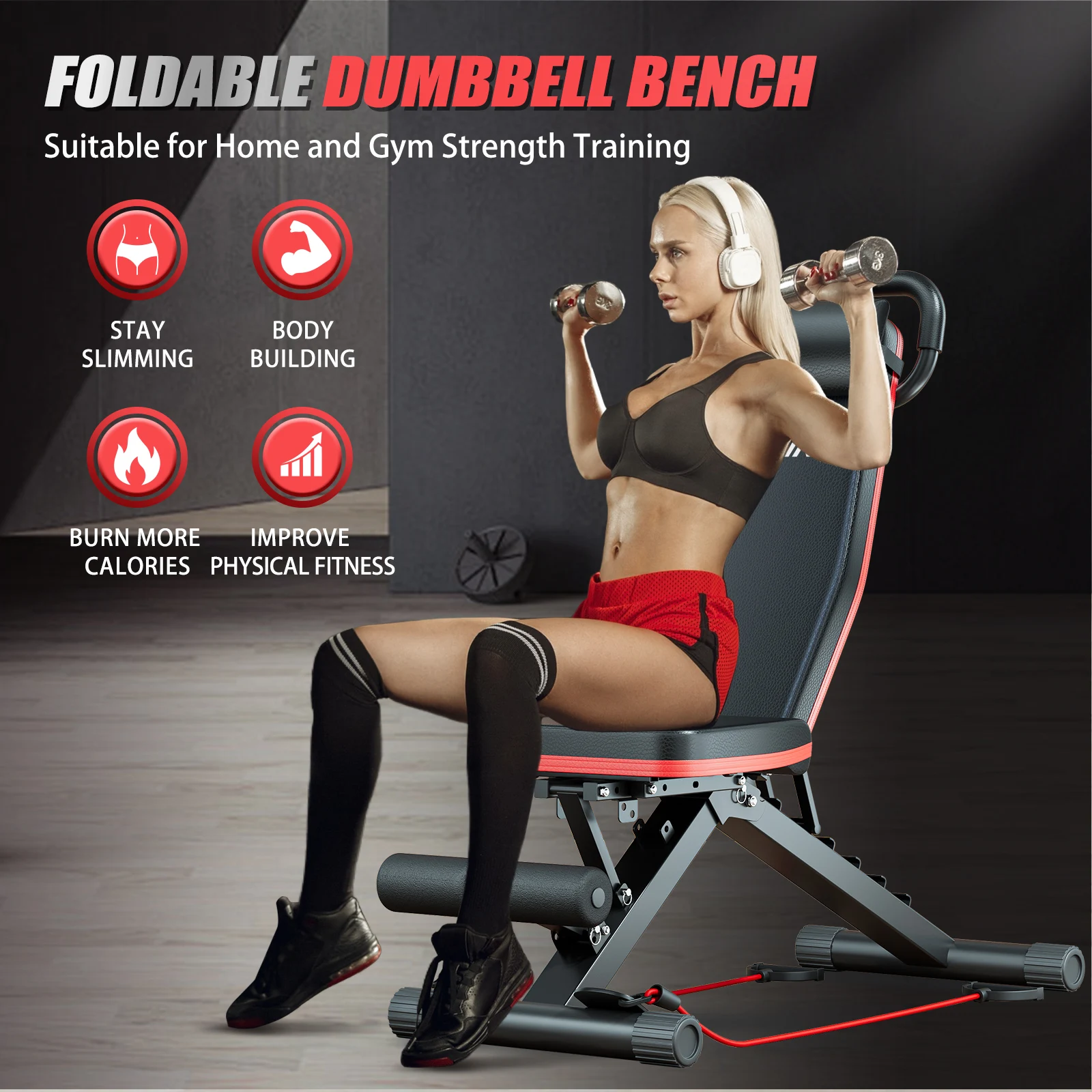 14-in-1 Foldable Dumbbell Bench Weight - Image 2