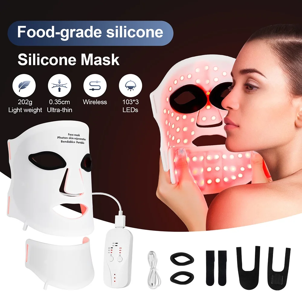 Silicone LED Mask Face With Neck - Image 1