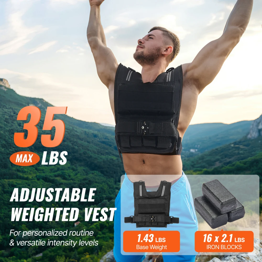 35lb Adjustable Weighted Vest - Image 1