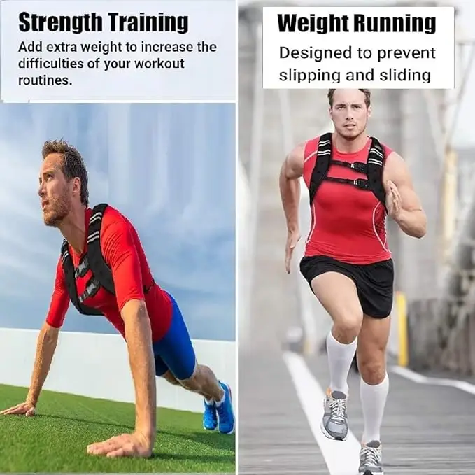 Weighted Vest for Men 12 -30 Lbs Weights Included - Image 3