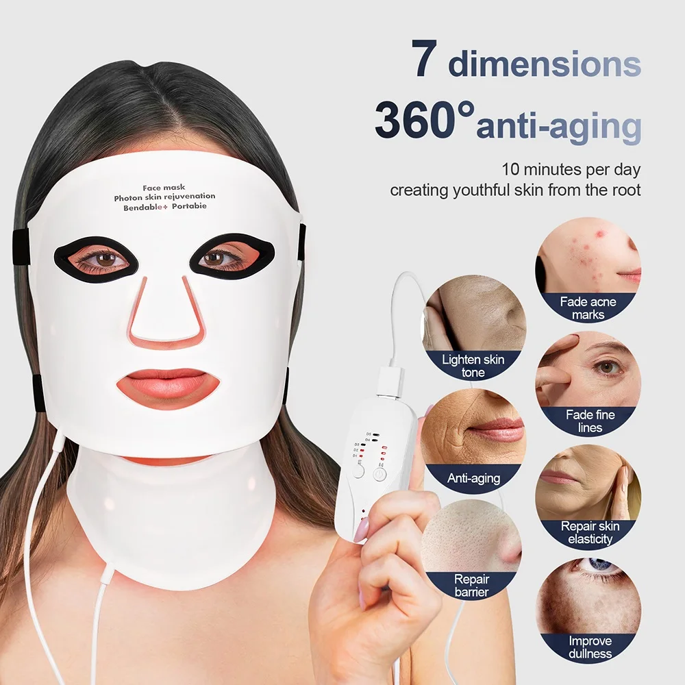 Silicone LED Mask Face With Neck - Image 6