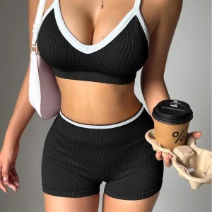 Halter strap quick-drying sports underwear set - Thumbnail Image 2