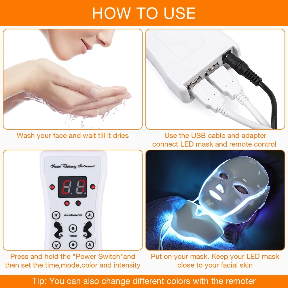 7 Colors Light LED Face Mask - Image 8