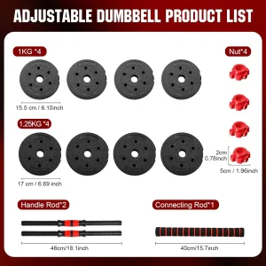 22lb 2-in-1 Adjustable Dumbbell - Thumbnail Image 3