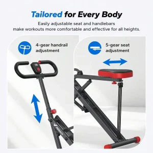 2 In 1 Squat Rowing Machine